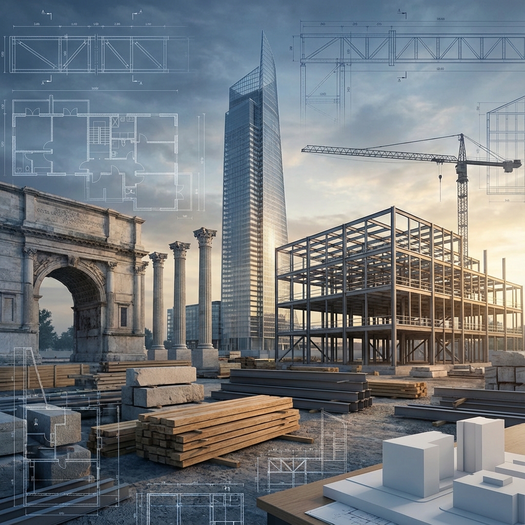 Image illustrant l'architecture et la construction, bâtiments et chantiers