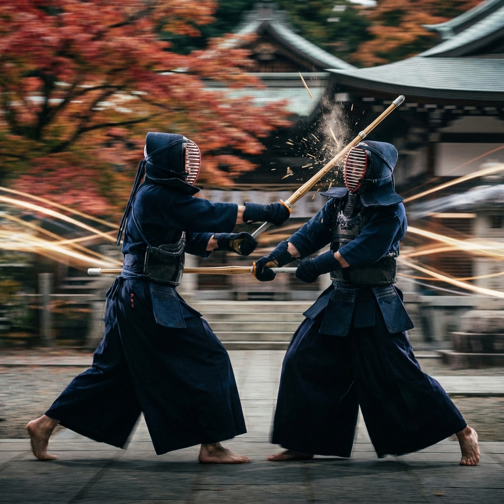 Image illustrant la pratique du Kendo