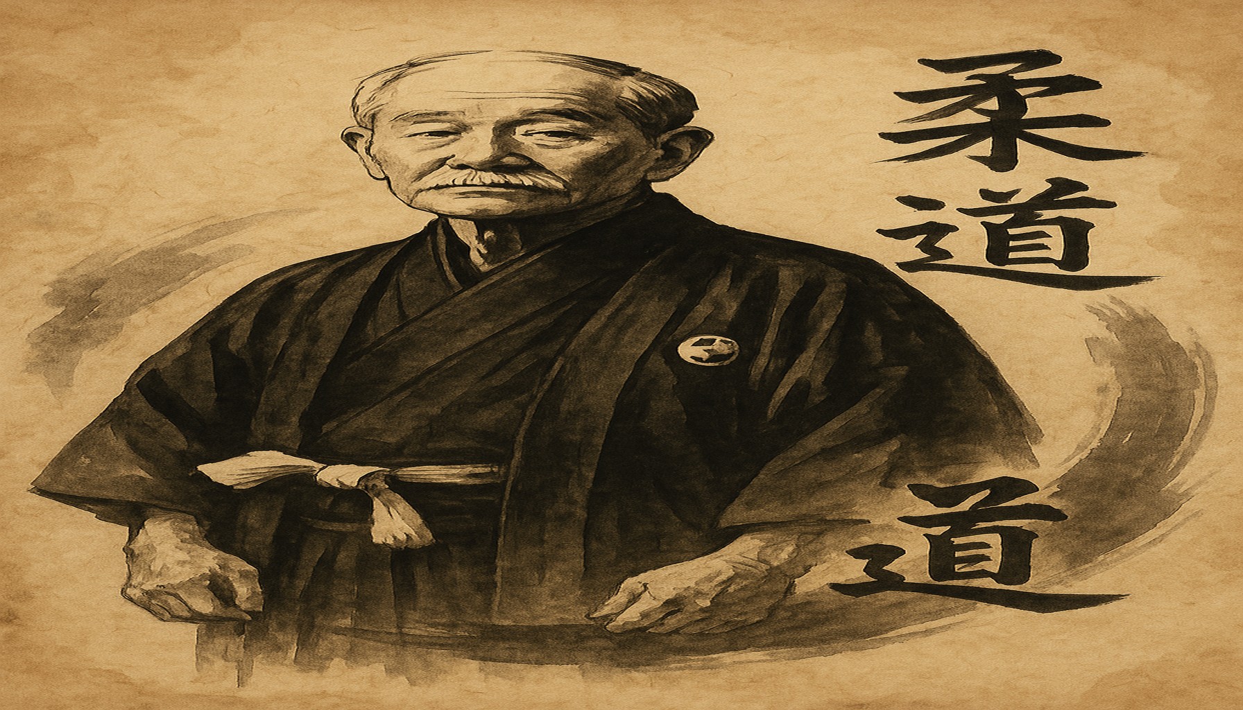 Retrato de Jigoro Kano