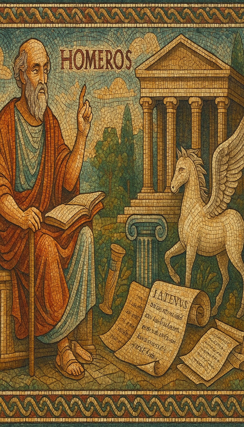 Image illustrant la culture classique, des ruines antiques ou des manuscrits