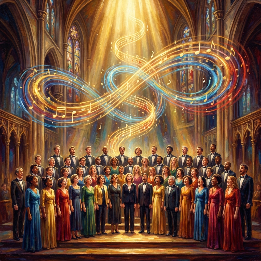 Image illustrant un chœur en concert