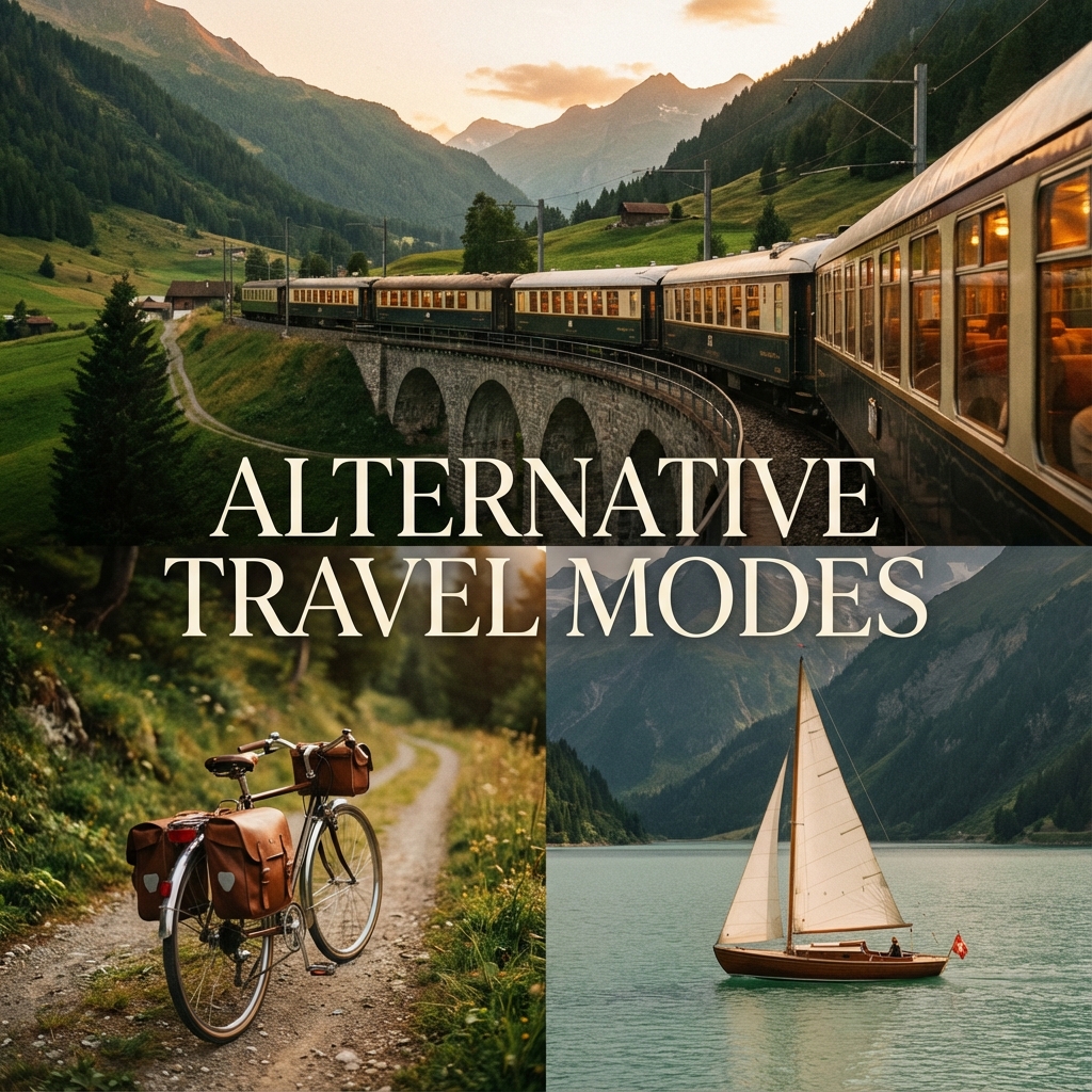 Différents modes de voyage alternatifs