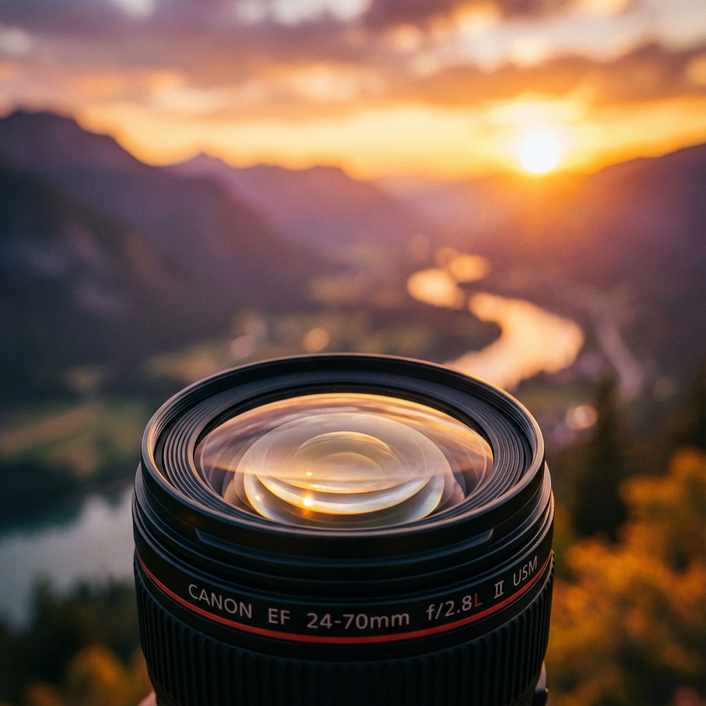 Appareil photo et paysages de voyage